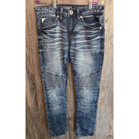 Salvage Other - Salvage LA Denim Havoc Slim Skinny Fit Jeans Mens Size 30R Buckle Exclusive Y2K